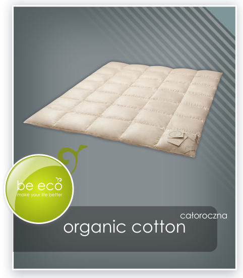 Całoroczna kołdra puchowa Organic Cotton AMZ (puch 90%)