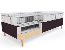 Łóżko hotelowe kontynentalne BETTER Hilding zestaw