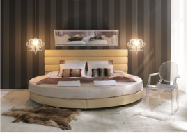 Okrągłe łóżko hotelowe JANPOL
