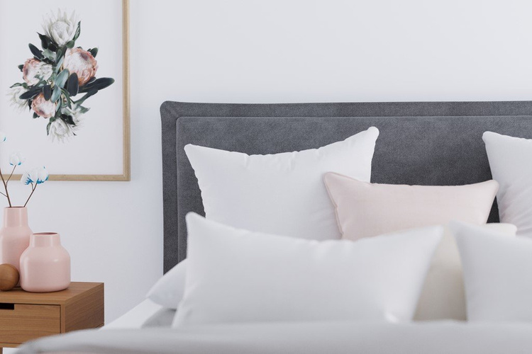 Łóżko kontynentalne Torres z pojemnikiem