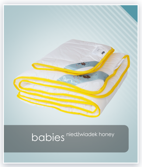 Kołdra i poduszka dla dziecka Niedźwiadek Honey AMZ