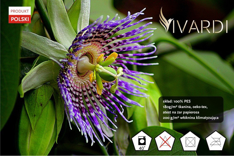 Materac kieszeniowy Vivardi® Laguna Brava w pokrowcu Flower Plus