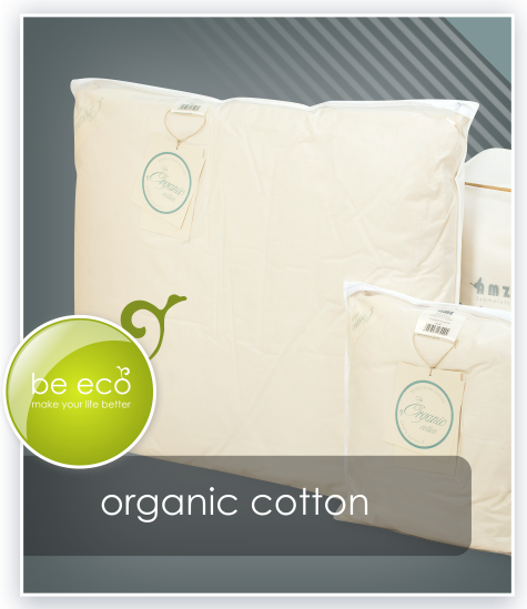 Poduszka puchowa jednokomorowa Organic Cotton AMZ - puch 90%