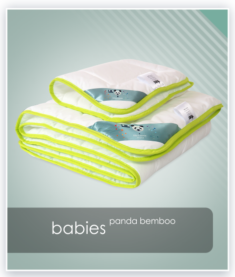 Kołdra i poduszka dla dziecka Panda Bamboo AMZ