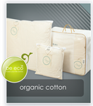 Trzykomorowa poduszka puchowa Organic Cotton AMZ 