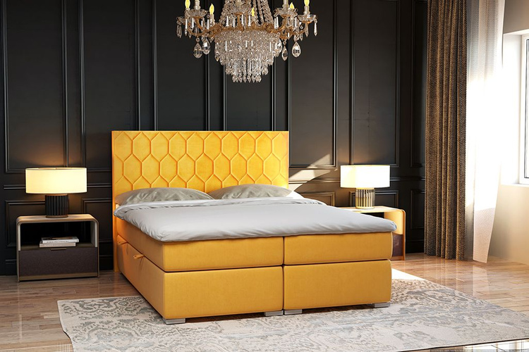 Łóżko kontynentalne Pilato z pojemnikiem