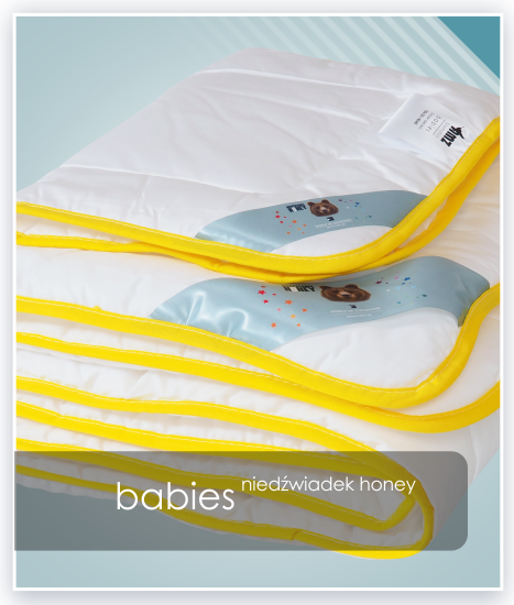 Kołdra i poduszka dla dziecka Niedźwiadek Honey AMZ