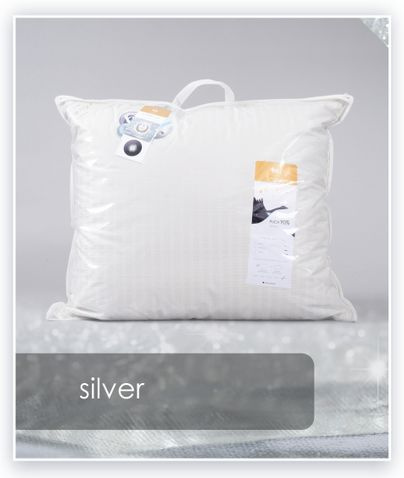 Poduszka Silver AMZ trzykomorowa, PUCH 90% + puch 50%