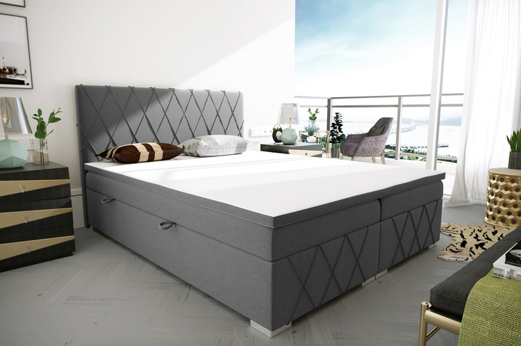 Łóżko kontynentalne Royal z pojemnikiem