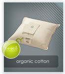 Trzykomorowa poduszka puchowa Organic Cotton AMZ 