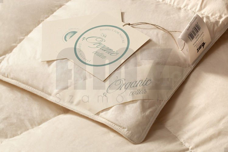 Całoroczna kołdra puchowa Organic Cotton AMZ (puch 90%)