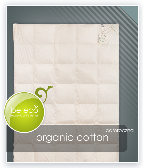 Całoroczna kołdra puchowa Organic Cotton AMZ (puch 90%)