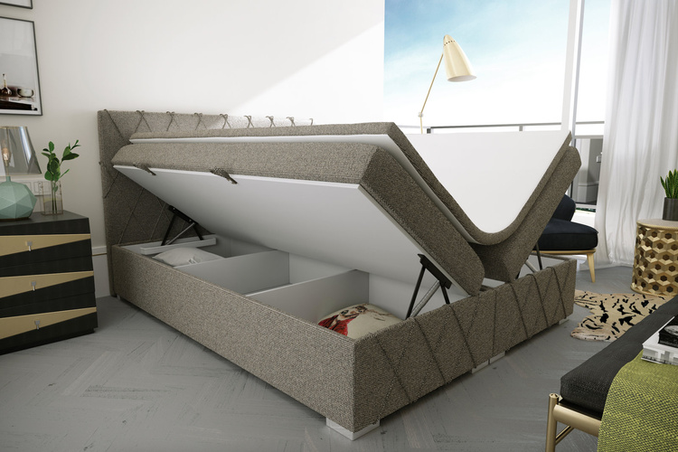 Łóżko kontynentalne Royal z pojemnikiem