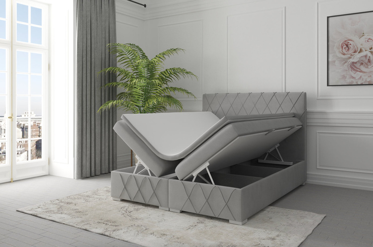 Łóżko kontynentalne Royal z pojemnikiem